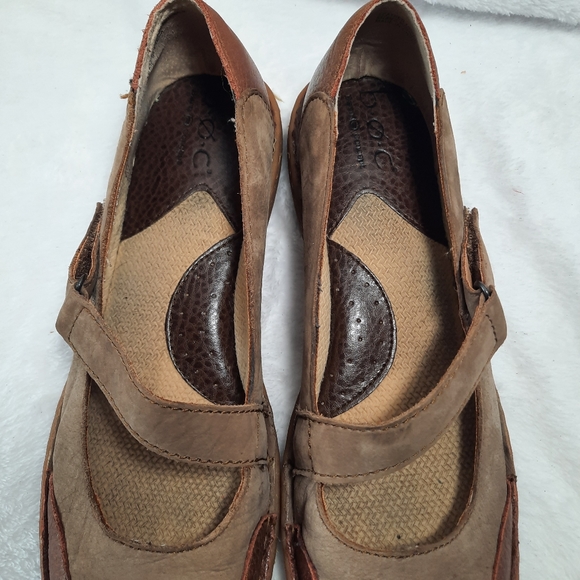 BOC Brown Leather Mary Jane Shoes Size 8 - Picture 6 of 14